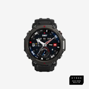 AMAZFIT Laufuhr Smartwatch Multisportuhr GPS Amazfit - T-Rex 3 Pro 48 mm schwarz