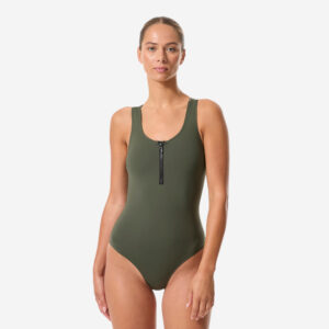 Decathlon Badeanzug Damen Aquagym Aqua-Cycling - Lio dunkelkhaki