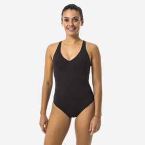 Decathlon Badeanzug Damen - Pearl schwarz