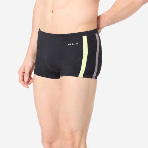 Decathlon Badehose Boxer Herren Negombo - schwarz/gelb