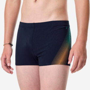 Decathlon Badehose Boxer Jungen - Fiti Matrix blau/orange