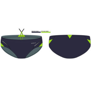 Decathlon Badehose Slip 900 Yoke Herren blau/grün