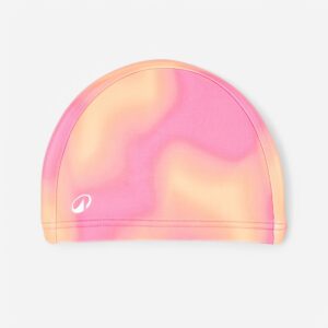 Decathlon Badekappe Stoff Gr. M - Lines rosa