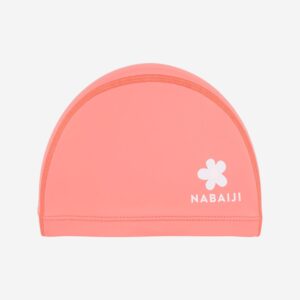 Decathlon Badekappe Stoff beschichtet Aufdruck Größe S - rosa