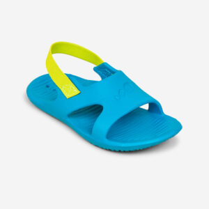 Decathlon Badesandalen Kinder - Slap 100 Basic blau/grün