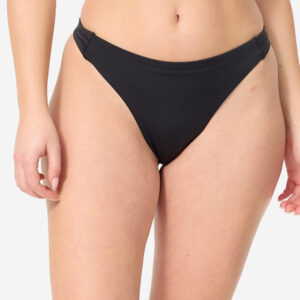 Decathlon Bikini-Hose Damen String Nais schwarz