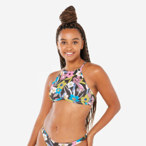 Decathlon Bikini-Oberteil Damen Bustier geblümt Andrea mehrfarbig