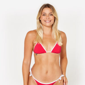 Decathlon Bikini-Oberteil Damen Triangel Frottee Mae rosa