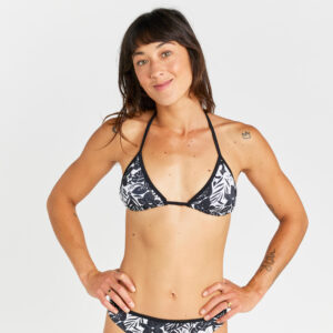 Decathlon Bikini-Oberteil Damen Triangel Mae Borneo schwarz