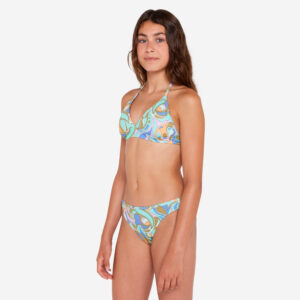 Decathlon Bikini-Set Surfen Mädchen Tali geblümt/mehrfarbig