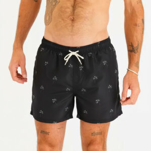 Decathlon Boardshorts Herren BS100 15" Palmito schwarz