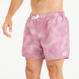 Decathlon Boardshorts Herren kurz 100 Cloud 15" violett/grau