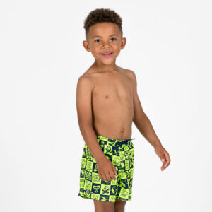 Decathlon Boardshorts Jungen 100 gelb/schwarz