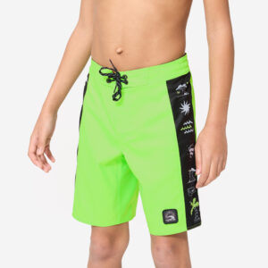 Decathlon Boardshorts Surfen Jungen 900 Band grün