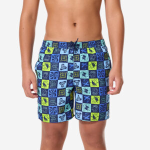 Decathlon Boardshorts Surfen Jungen mit Taschen 100 Surfallday mehrfarbig