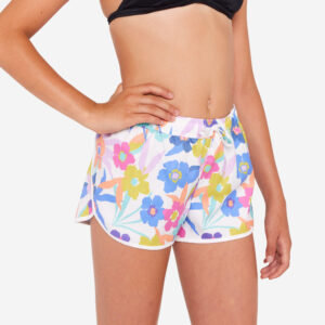 Decathlon Boardshorts Surfen Mädchen Katy Azalea weiß