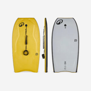 Decathlon Bodyboard Fortgeschrittene Double Stringer 500 Mesh gelb/grau