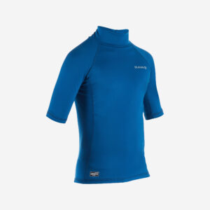 Decathlon Fleece-Shirt kurzarm Kinder blau