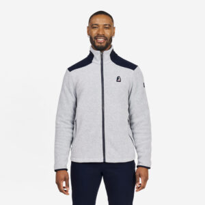 Decathlon Fleecejacke Segeln Herren warm 100 grau meliert