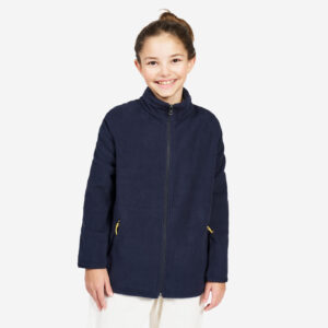 Decathlon Fleecejacke Segeln Kinder warm 100 blau/schwarz