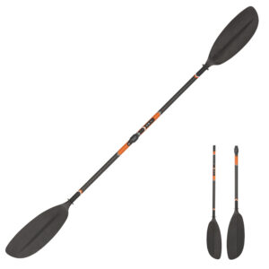 Decathlon Kajakpaddel Carbon zweiteilig zerlegbar und verstellbar 210–220 cm - X500