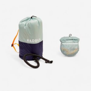 Decathlon Luftpumpe Pumpbag blau/grün