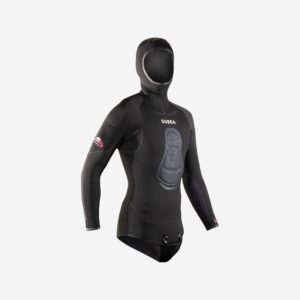 Decathlon Neoprenjacke Freediving Herren Neopren 5 mm - SPF 900 schwarz