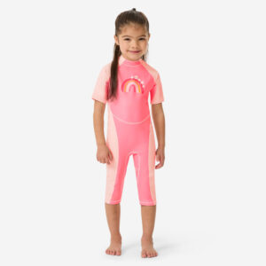 Decathlon Schwimmanzug Baby UV-Schutz - Kloupi rosa Regenbogen