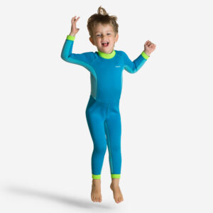Decathlon Schwimmanzug Neopren Baby/Kinder - Tiwarm blau/grün