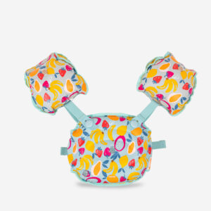 Decathlon Schwimmflügel Gurt Kinder wandelbar 15–30 kg - Tiswim Print Allnuts/blau