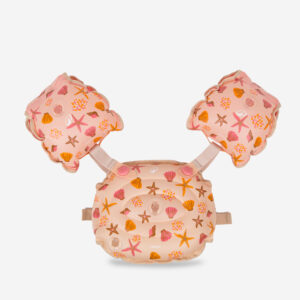 Decathlon Schwimmflügel Gurt Kinder wandelbar 15–30 kg - Tiswim Print Shell/beige