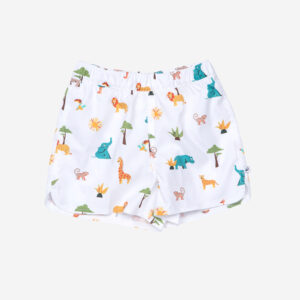 Decathlon Schwimmshorts Baby/Jungen - Allwild weiß