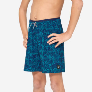 Decathlon Schwimmshorts Jungen lang - 100 Atao blau