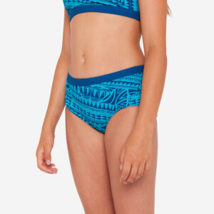 Decathlon Sportbikini Hose Mädchen - 500 Kamyleon Fatu blau/türkis