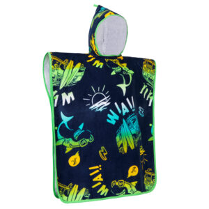 Decathlon Surf-Poncho Kinder 500 Vanlife 110–135 cm blau