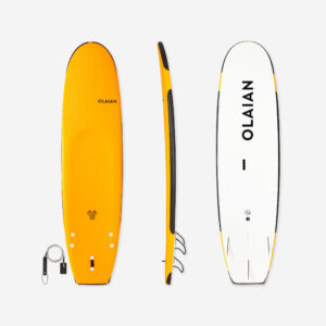 Decathlon Surfboard 100 Schaumstoff verstärkt 7'5" 84 L mit Leash