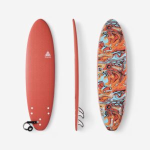Decathlon Surfboard Erwachsene/Kinder Schaumstoff 500 Soft 7´ orange