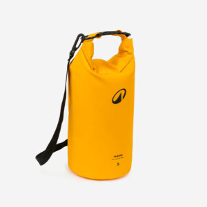 Decathlon Tasche Seesack wasserdicht IPX6 5 l gelb