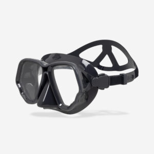 Decathlon Tauchmaske Anti-Beschlag-Schutz 500 Dual schwarz/grau