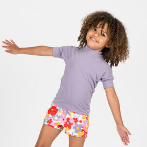 Decathlon UV-Shirt kurzarm Baby - lila