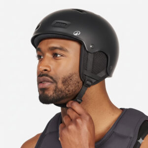 Decathlon Wakeboard Helm Kitesurf Wingfoil Damen/Herren 100 schwarz