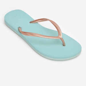 Decathlon Zehensandalen Damen 500 Gold blau