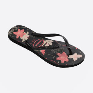 Havaianas Zehensandalen Damen Havaianas Slim Organic schwarz/rosa