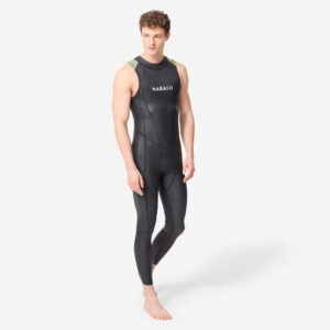 NABAIJI Schwimmanzug Neopren Herren Long John Freiwasserschwimmen - OWS 500 2/2 schwarz