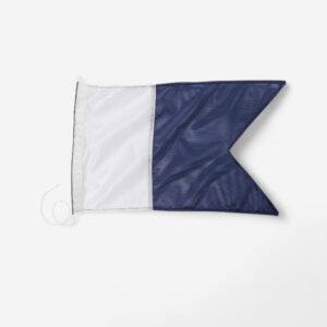PLASTIMO Taucherflagge Alpha blau/weiss
